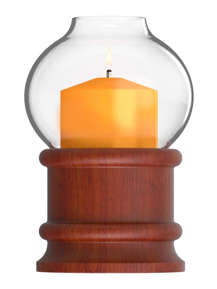 Lampka dekoracyjna na płynny wosk Heliotron Betula Oak