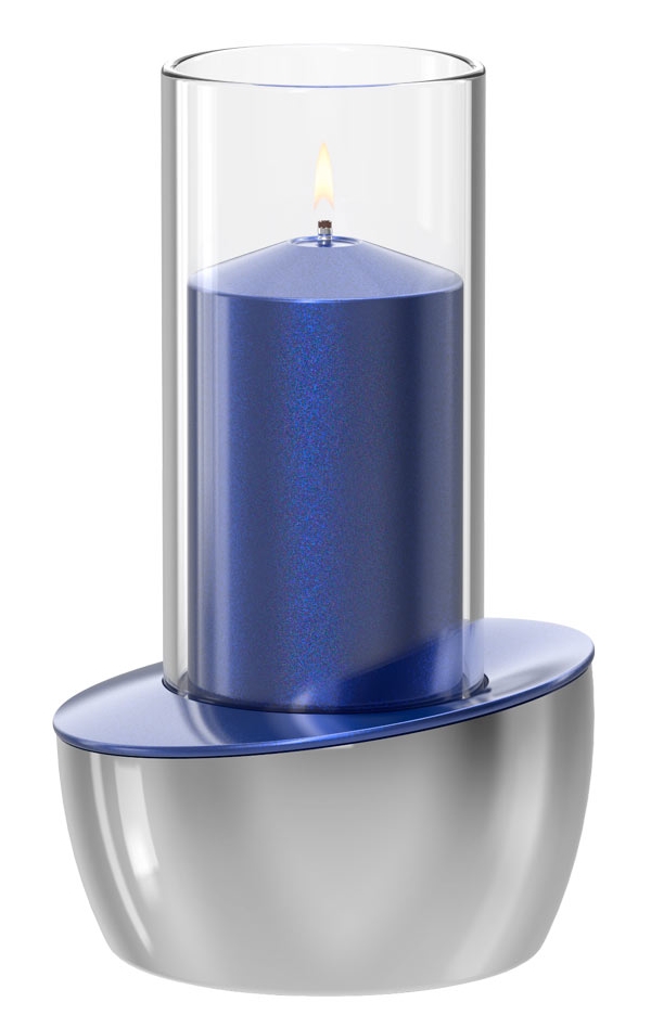 Lampka dekoracyjna na płynny wosk Heliotron Estoque Chrome