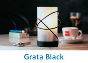 Lampki dekoracyjne Heliotron: model Grata Black - szczegóły