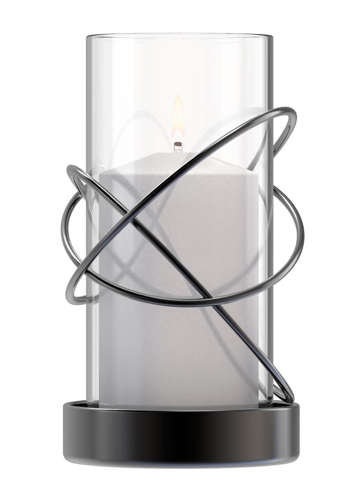 Lampka dekoracyjna na płynny wosk Heliotron Grata Black
